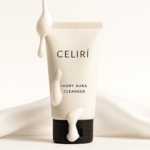 CELIRÍ IVORY AURA Cleanser – Brightening Foam Cleanser with Niacinamide & Rice Enzymes (100ml)